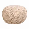 Pouffe Alexandra House Living Cream polystyrene 45 x 30 x 45 cm