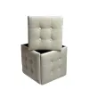 ķebļu komplekts GO GIFT Transformer Krēmkrāsa Samts Tērauds 50 x 50 x 50 cm Pufs 5-in-1 5 gb.