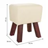 Stool Alexandra House Living PVC MDF Wood 30 x 47 x 36 cm