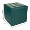 Stool Alexandra House Living PVC MDF Wood 40 x 38 x 40 cm