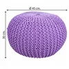 Pouffe Alexandra House Living Violet polystyrene 45 x 30 x 45 cm