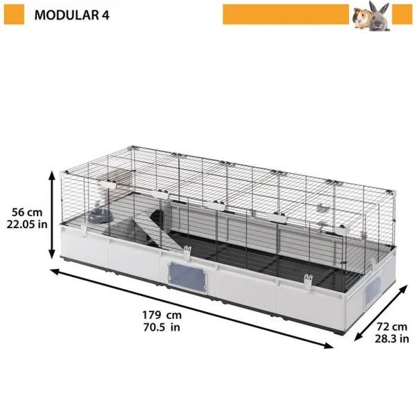 Häkki Ferplast Metalli Kierrätetty muovi 179 x 56 x 72 cm