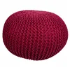 Pouffe Alexandra House Living Burgundy polystyrene 45 x 30 x 45 cm