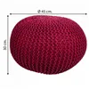 Pouffe Alexandra House Living Burgundy polystyrene 45 x 30 x 45 cm