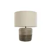 Desk lamp Home ESPRIT White Brown 50 W 220 V 38 x 38 x 47 cm