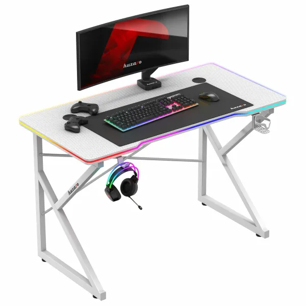 rakstāmgalds Huzaro HZ-Hero 1.7 RGB White