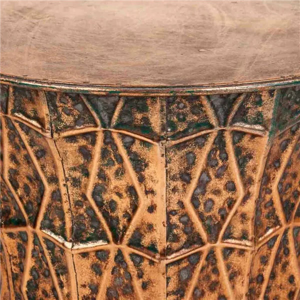 Stool Alexandra House Living Golden Iron 35 x 34 x 35 cm