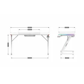 Письменный стол Huzaro HZ-Hero 3.3 White RGB Белый