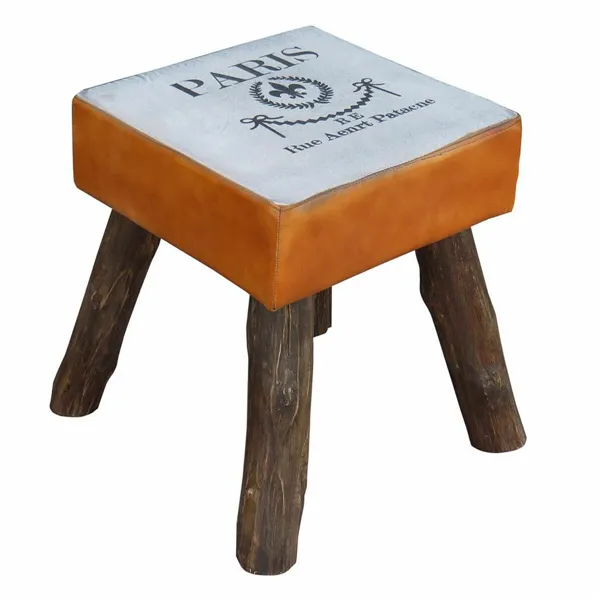 Stool Alexandra House Living Mango wood 44 x 45 x 44 cm