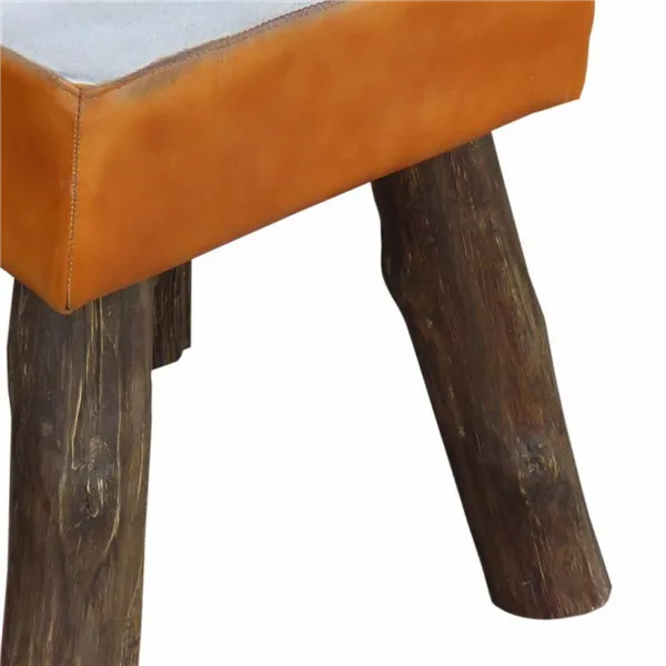 Stool Alexandra House Living Mango wood 44 x 45 x 44 cm