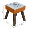 Stool Alexandra House Living Mango wood 44 x 45 x 44 cm