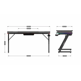 Rašomasis stalas Huzaro HZ-Hero 4.8 RGB