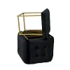 Набор табуретов GO GIFT Transformer Чёрный Велюр Сталь 50 x 50 x 50 cm Пуф 5-в-1 5 штук