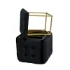 Набор табуретов GO GIFT Transformer Чёрный Велюр Сталь 50 x 50 x 50 cm Пуф 5-в-1 5 штук