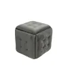 Set of stools GO GIFT Transformer Grey Velvet Steel 50 x 50 x 50 cm Pouffe 5-in-1 5 Units
