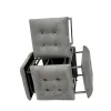 ķebļu komplekts GO GIFT Transformer Pelēks Samts Tērauds 50 x 50 x 50 cm Pufs 5-in-1 5 gb.