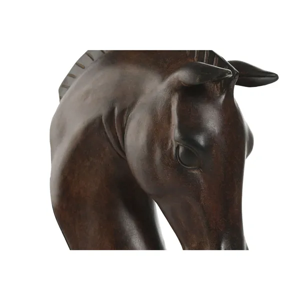 Wall Lamp Home ESPRIT Black Dark brown Colonial Horse 220 V 18 x 21,5 x 50,5 cm (2 Units)