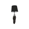 Wall Lamp Home ESPRIT Black Dark brown Colonial Horse 220 V 18 x 21,5 x 50,5 cm (2 Units)