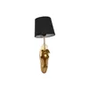 Wall Lamp Home ESPRIT Black Golden Horse 220 V 18 x 21,5 x 50,5 cm (2 Units)