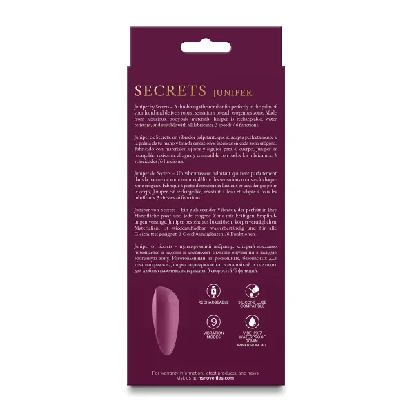 Erotisks masētājs NS Novelties Secrets Sarkans