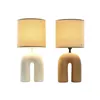 Desk lamp Home ESPRIT White Terracotta 220 W 60 V 24 x 24 x 50 cm (2 Units)