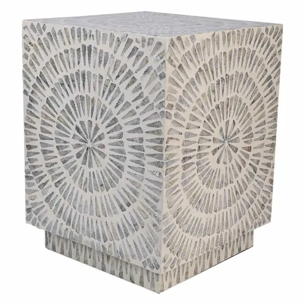 Stool Alexandra House Living Grey MDF Wood 35 x 45 x 35 cm