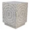 Stool Alexandra House Living Grey MDF Wood 35 x 45 x 35 cm