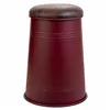 Stool Alexandra House Living Red Polyurethane Metal Particleboard 47 x 27 x 33 cm