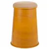 Stool Alexandra House Living Orange Sackcloth Metal Sponge MDF Wood 47 x 27 x 33 cm