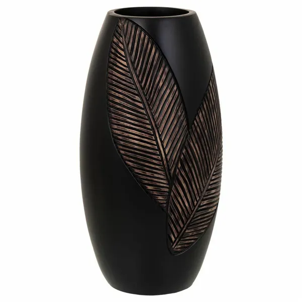 Vase Alexandra House Living Brown Polyresin 18 x 35 x 18 cm