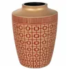 Vase Alexandra House Living Red Golden Polyresin 18 x 24 x 18 cm