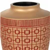 Vase Alexandra House Living Red Golden Polyresin 18 x 24 x 18 cm