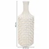 Vase Alexandra House Living White Polyresin 14 x 39 x 14 cm