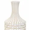 Vase Alexandra House Living White Polyresin 14 x 39 x 14 cm