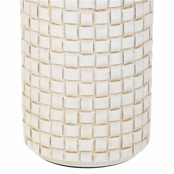 Vase Alexandra House Living White Polyresin 14 x 39 x 14 cm