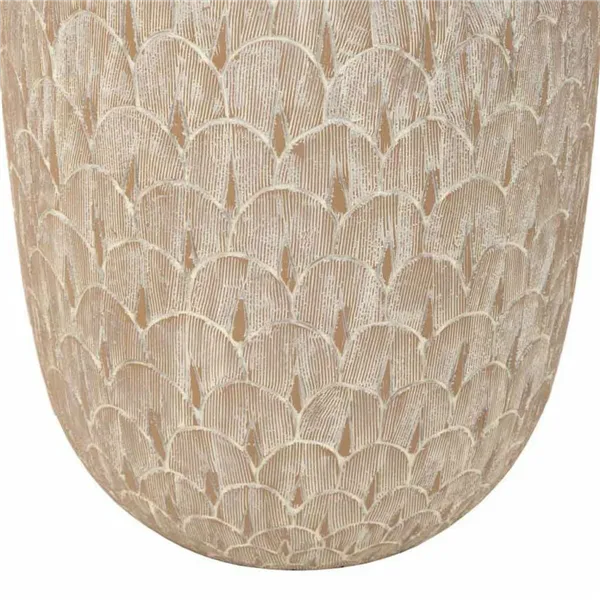 Vase Alexandra House Living White Golden Polyresin 21 x 41 x 21 cm