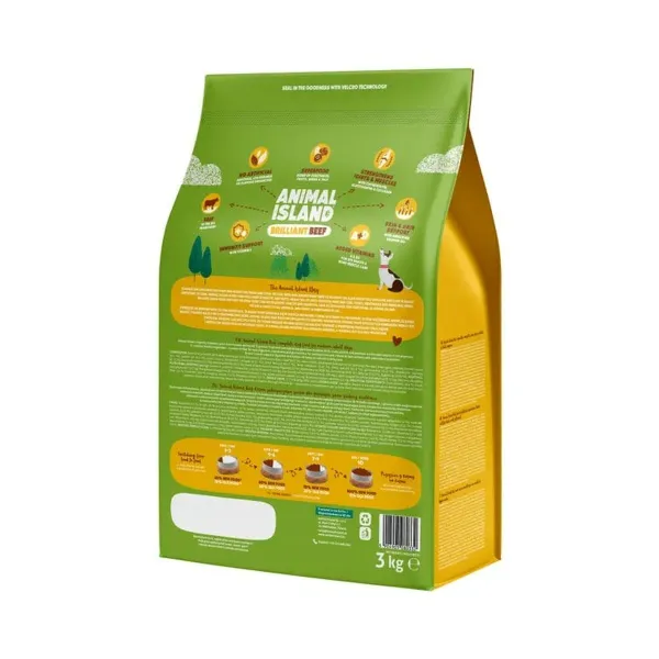 Lopbarība ANIMAL ISLAND Brilliant beef Teļa gaļa 3 Kg