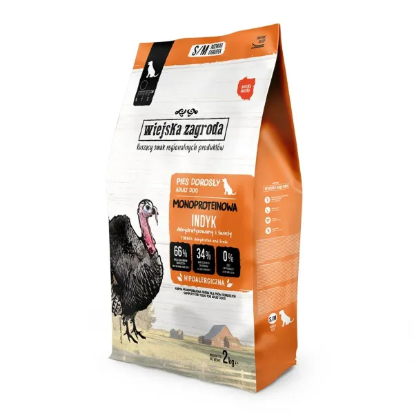 Rehu WIEJSKA ZAGRODA Monoprotein Turkey Turkki 2 Kg