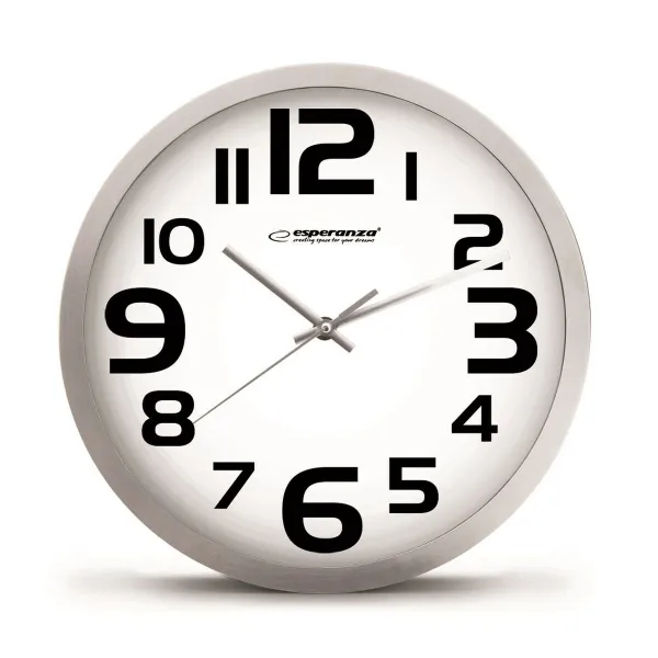 Seinäkello Esperanza EHC013W Valkoinen Musta 250 mm Kvartsi