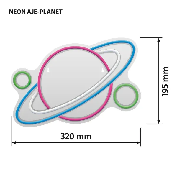 Apšvietimo apdaila Activejet AJE-NEON PLANET Spalvotas (1 Dalys)