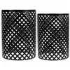 Flower Pot Stand Alexandra House Living Black Iron Tile 38 x 50 x 38 cm 2 Pieces