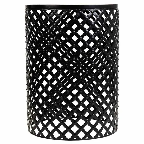 Flower Pot Stand Alexandra House Living Black Iron Tile 38 x 50 x 38 cm 2 Pieces