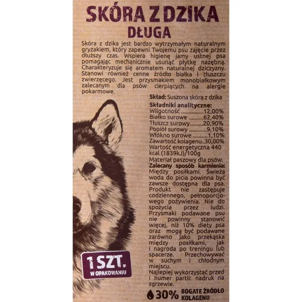 Užkandis šunims Maced Laukinis šernas 40 g 1 Dalys