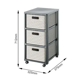 Shelves Rotho Country Anthracite polypropylene Plastic