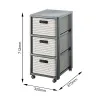 Shelves Rotho Country Anthracite polypropylene Plastic