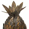 Candle Holder Alexandra House Living Golden Iron 18 x 28 x 18 cm Pineapple