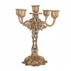 Candle Holder Alexandra House Living Golden Iron 17 x 25 x 17 cm