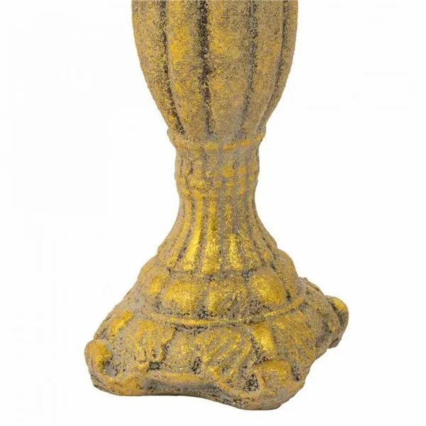 Candle Holder Alexandra House Living Gold Resin 14 x 33 x 14 cm