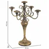 Candle Holder Alexandra House Living Gold Iron 29 x 47 x 29 cm