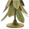 Candle Holder Alexandra House Living Gold Iron 21 x 31 x 21 cm Feathers